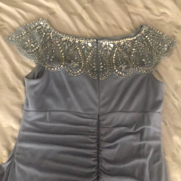 Stunning light blue sequins dress - Picture 5 of 8